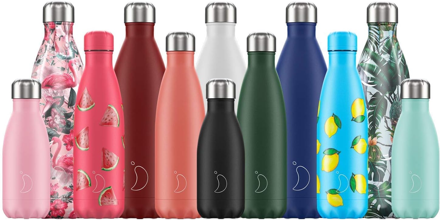 Chillys Water Bottle | Stainless Steel Reusable | Leakproof, Condensation Free | Chrome Gold | 500ml