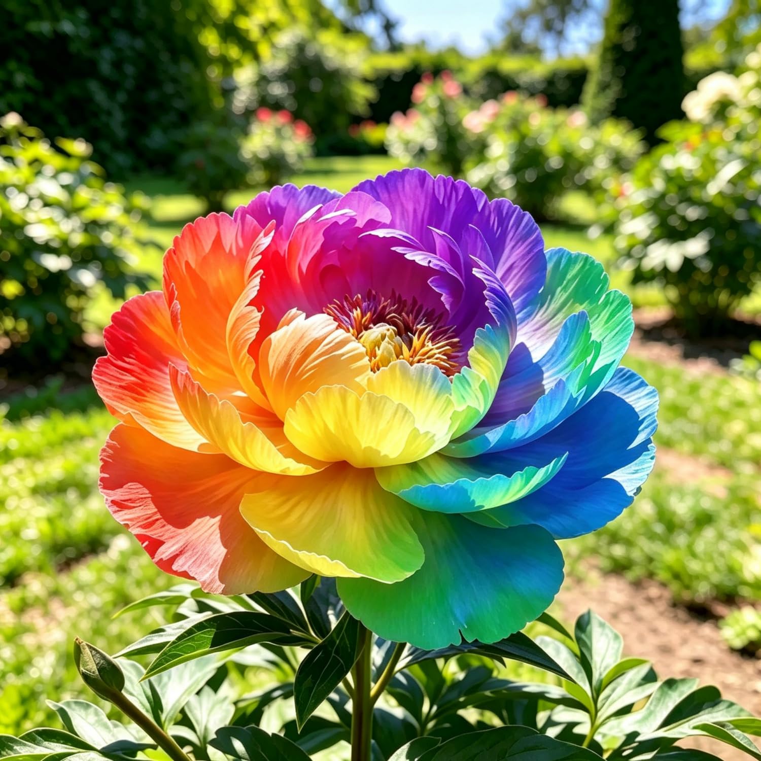 Peony : Vibrant and Colorful Flowers, Long-Lasting Bloom, Drought-Tolerant, top Choice for patios and Balconies Hardy Perennial, Excellent Display-100pcs-C