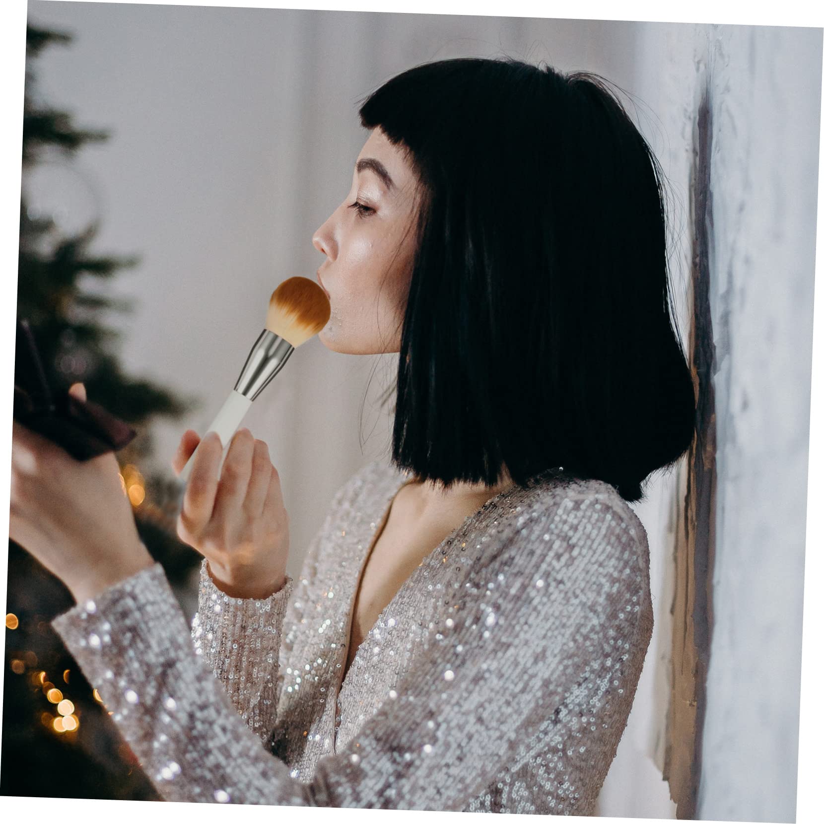Healeved 2pezzi Ad Densità Per Makeup Brush Cosmetico Per Contouring Blush e Strumento Per e Ragazze Facile Usare