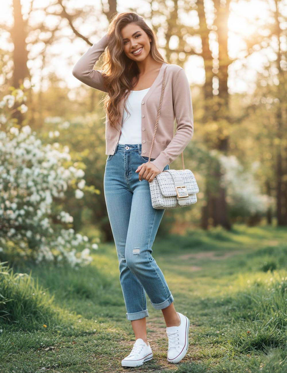 Ahlaray Women's Cropped Cardigans Sweaters Button Down Open Front Bolero Shrugs for Dresses, S-XL - Image 2