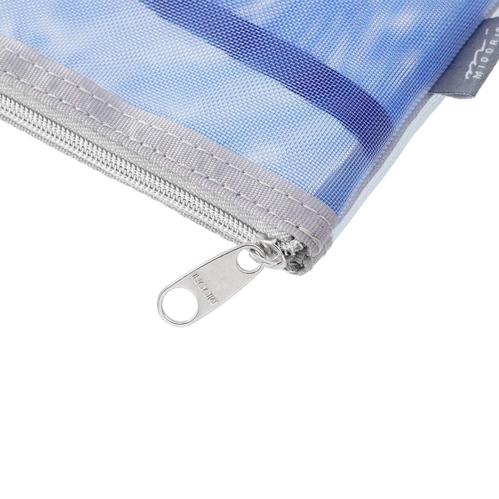DESIGNPHIL Midori 53348006 Pouch, Pen Case, Pen & Tool Pouch, Mesh, Light Blue - Image 4