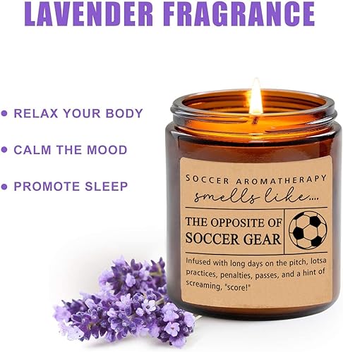 Miniatura 2 de Regalo de fútbol Vela de fútbol Regalo de jugador de fútbol Vela de jugador de fútbol Regalo para jugador de fútbol Huele como lo opuesto al