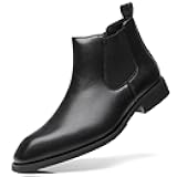 Men's Chelsea Boots Classic Business Leather Shoes Casual Dress Ankle Boot