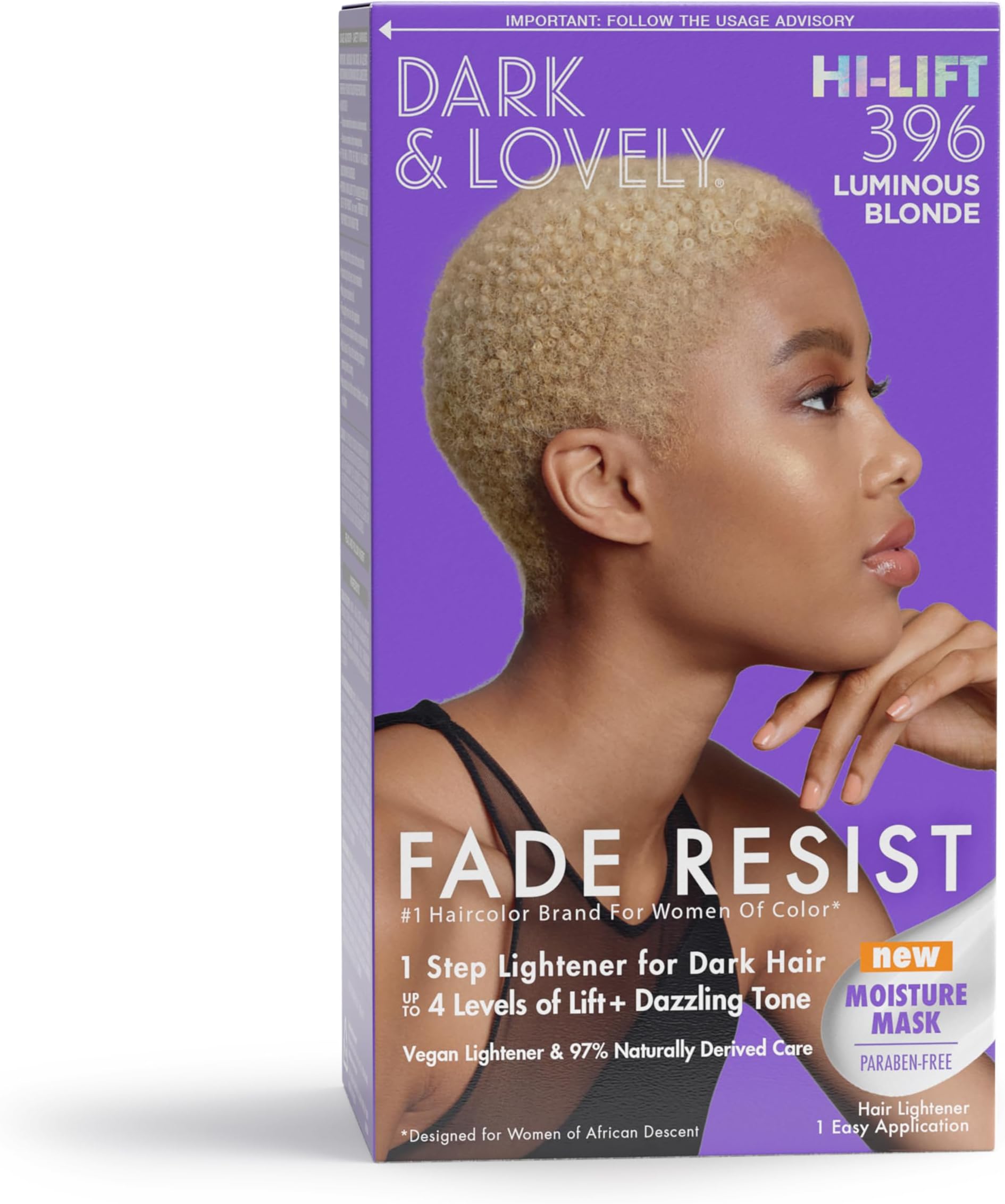 Carson Dark and Lovely Fade Resist Rich Conditioning Color, Luminous Blonde 396