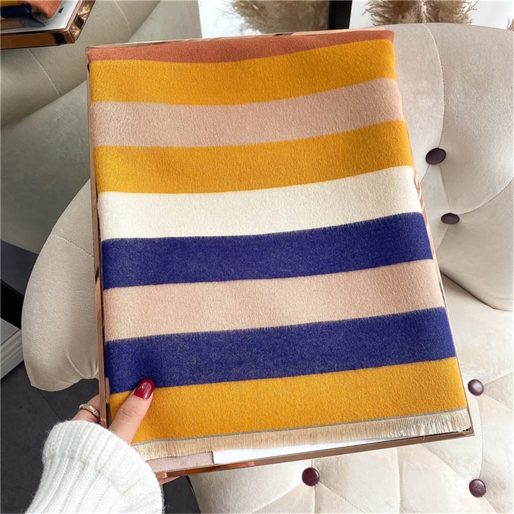 RWRAPS Sciarpa Invernale in Cashmere Scialli Stampati da Donna Design Caldo Coperta Spessa da Donna Foulard bifacciale Stole Femminili (Colore : A, Dimensioni : 180 * 65cm) (A 180 * 65cm)