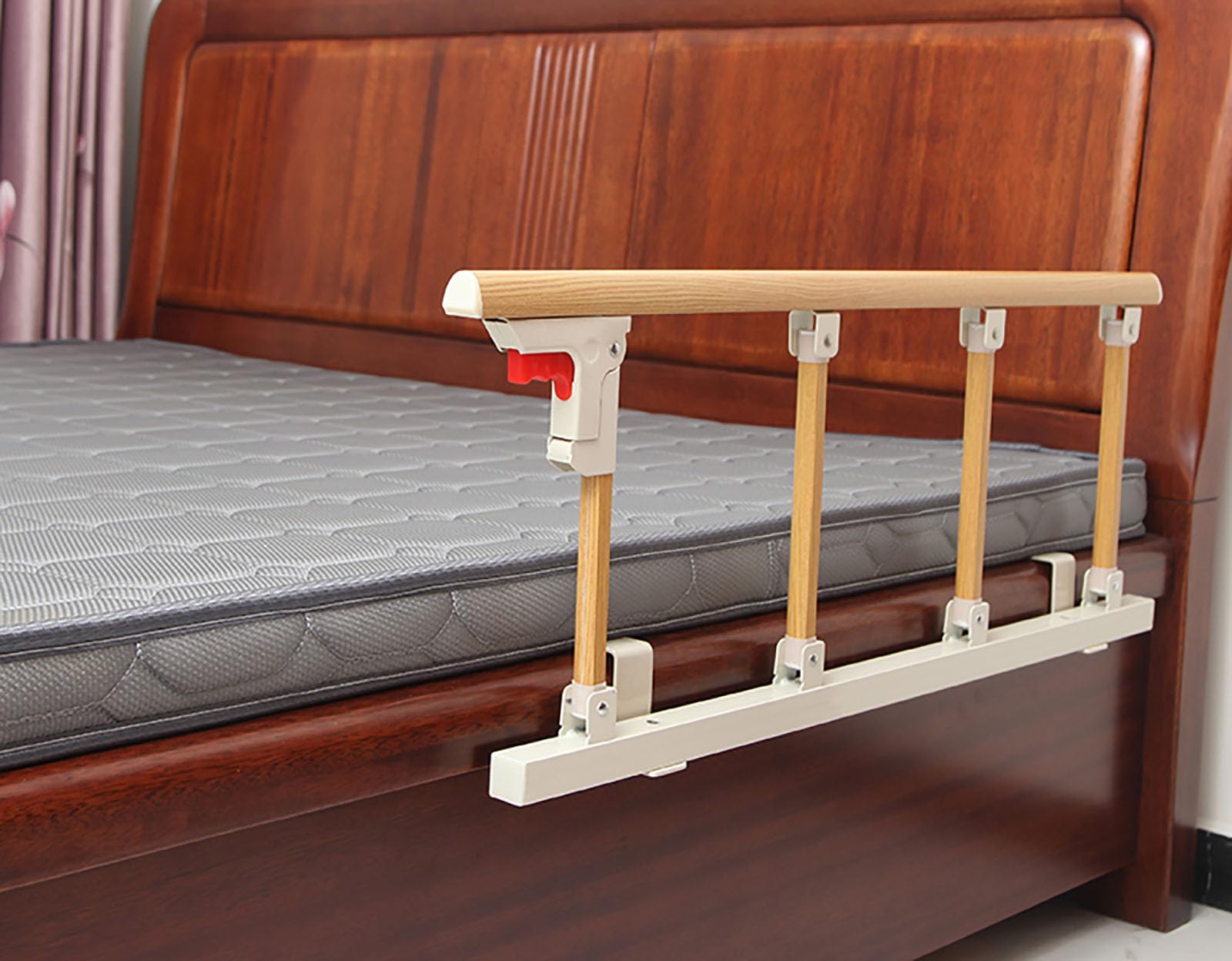 Barandilla de Cama Plegable para Ancianos, protección Lateral de Seguridad para Adultos Mayores, asa de Asistencia, barandilla de Cama, pasamanos Lateral de Cama, 120 cm