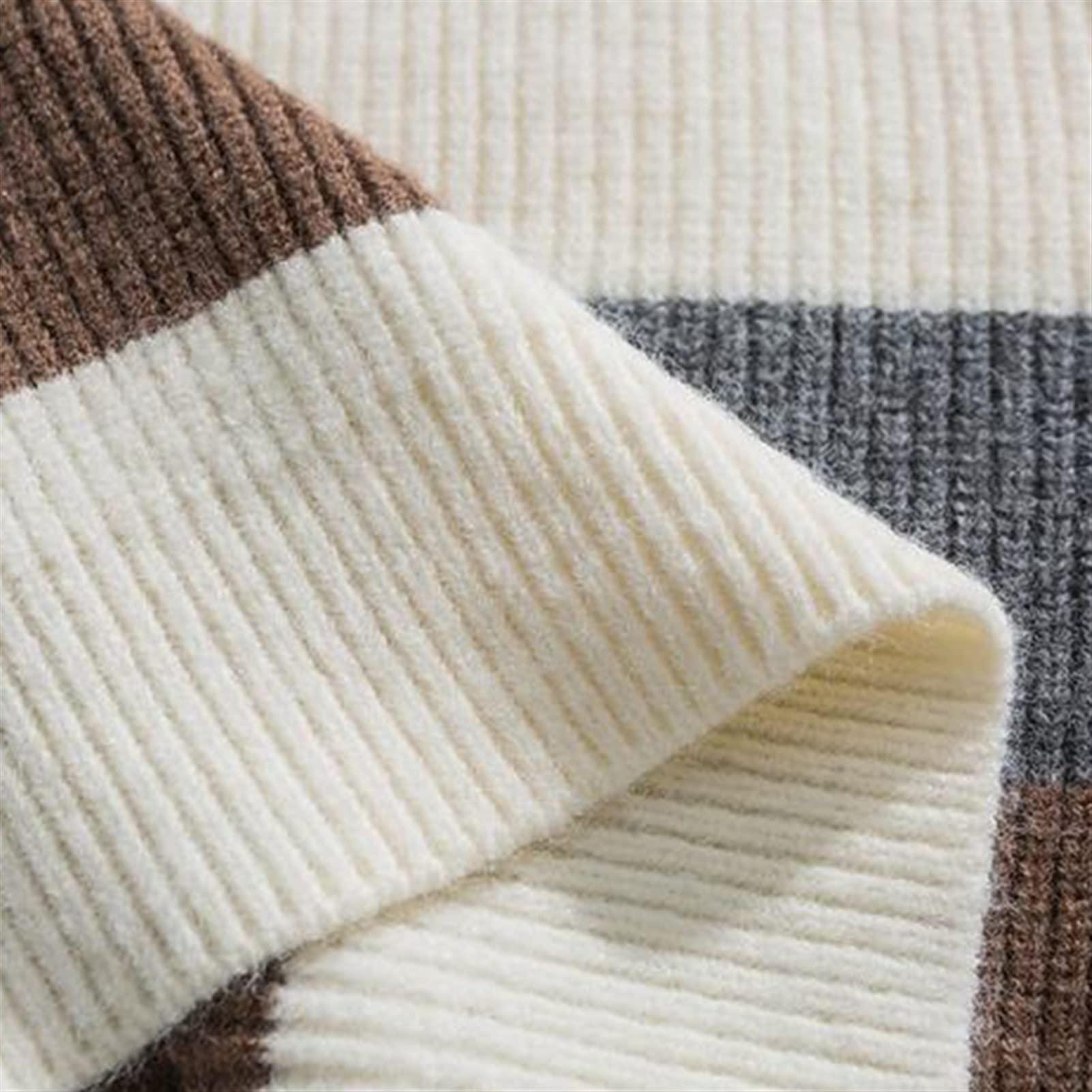 (wełniany) sweter Mężczyźni Vintage Stripe sweter Japoński Hip Hop Harajuku Pary Swetry Knitwear Loose Fashion Casual Winter New Sweter Topy sweter(A,L)