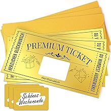 3pcs Golden Ticket, Special Birthday Card with Scratch Sticker, Gifts for Women, Gift Idea for Girlfriend, Mum, Child