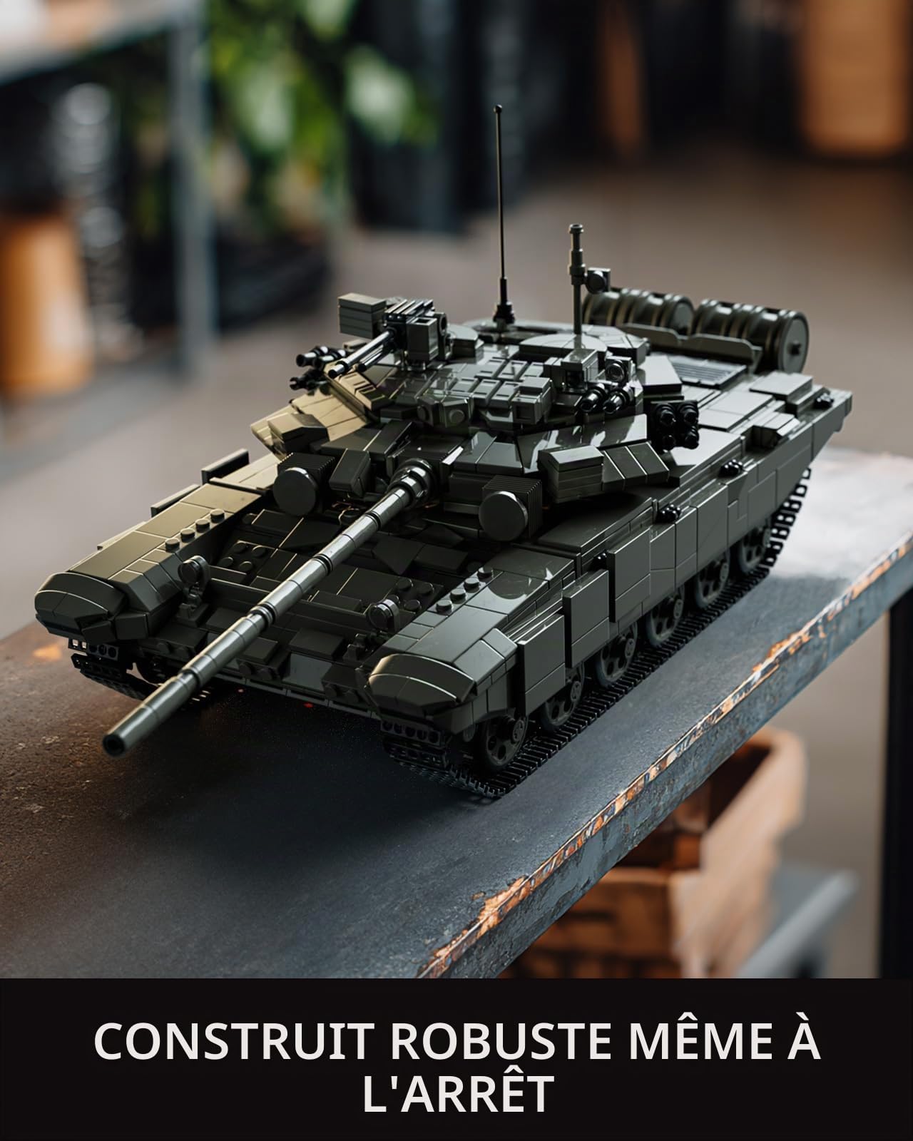 Nifeliz T-90A Kit de Construction de Char pour Hommes Adultes, Modèle de Char Militaire à Construire, Décoration & Cadeau (2083 Pièces, NF10330)