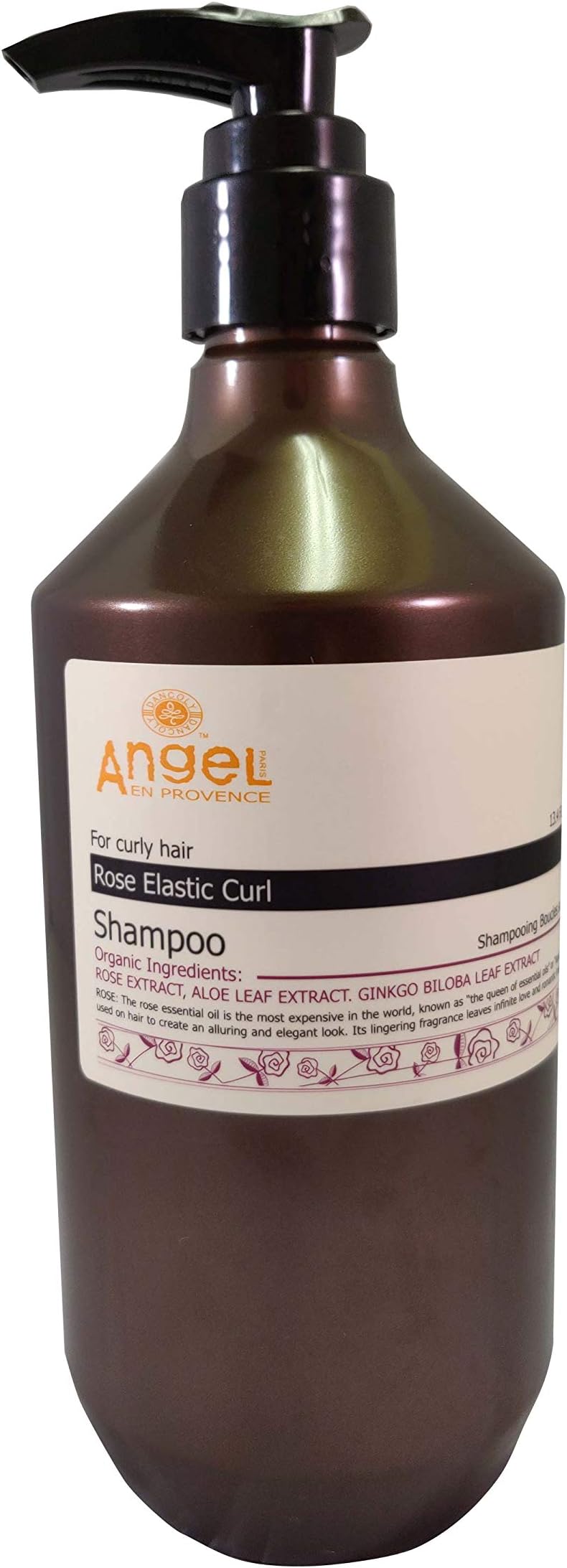 Organic Rose Elastic Curl Shampoo (Natural & Vegan Friendly) 400ml