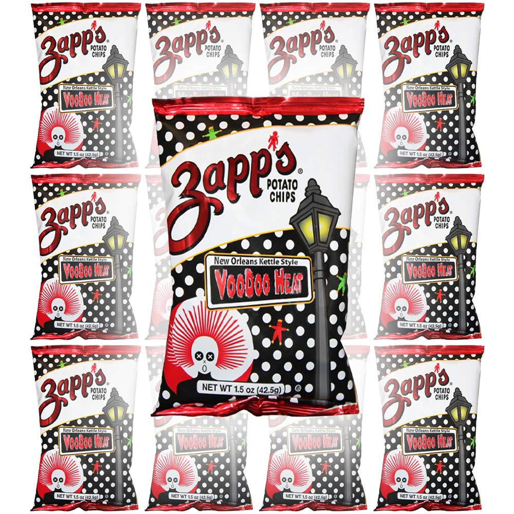 Zapp'sPotato Chips, VooDoo Heat, New Orleans Kettle Style, 1.5oz Bag (12-Pack)