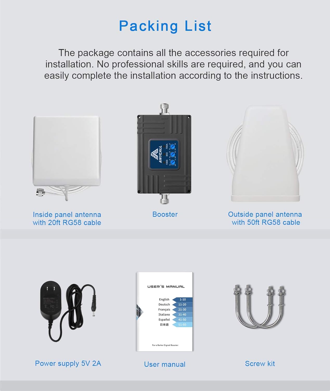 Get Cheap Price Cell Phone Booster for Home -Band 2 5 12 17 Cellular Booster Signal Amplifier 3G 4G LTE 5G Repeater Compatible with AT&T Verizon T-Mobile Cricket One-Day Sale: Up to 40% Off Cell Phone Booster for Home -Band 2 5 12 17 Cellular Booster Signal Amplifier 3G 4G LTE 5G Repeater Compatible with AT&T Verizon T-Mobile Cricket