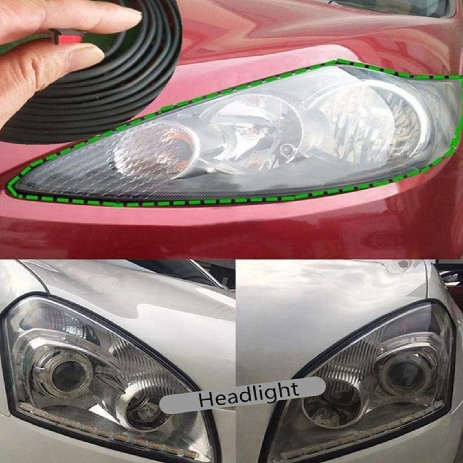 Guarnizione Auto In Gomma EPDM A Forma Di T – 4 M, 8x10 Mm, Per Paraurti E Fari, Resistente Alle Intemperie