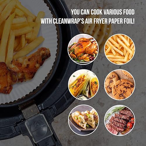 Miniatura 4 de CLEANWRAP Forros de papel desechables para freidora de aire (9.1* 1.77 - 90 piezas)  Forros de papel desechables para freidora de aire