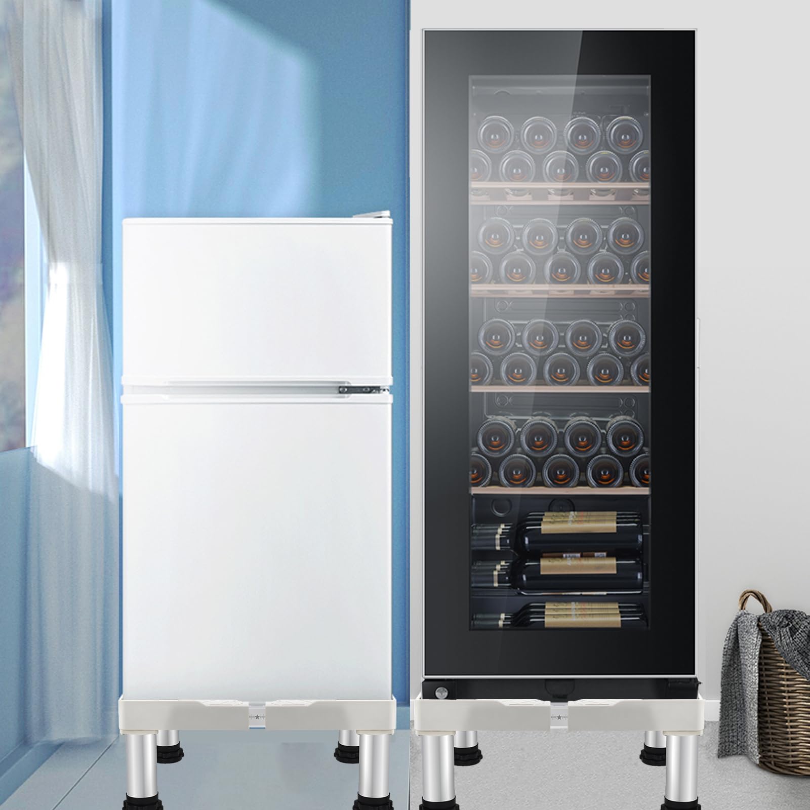 Untergestell für Kühlschrank Sockel, Höhe 24cm/29cm/39cm und spülmaschine Gefriertruhe Gefrierschrank Küchenschrank Statische Haushalts Geräte stauraum geschaffen werden (39-41cm)