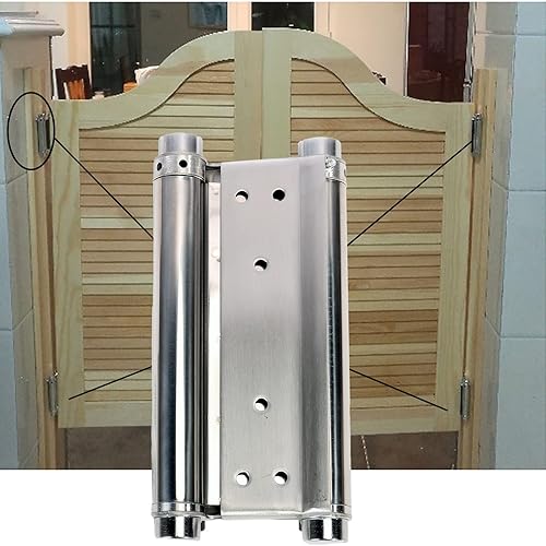 Miniatura 7 de Bisagras de resorte de doble acción, bisagras de puerta de cierre automático para puertas batientes de cafetería, salón, pub, acero inoxidable 201,