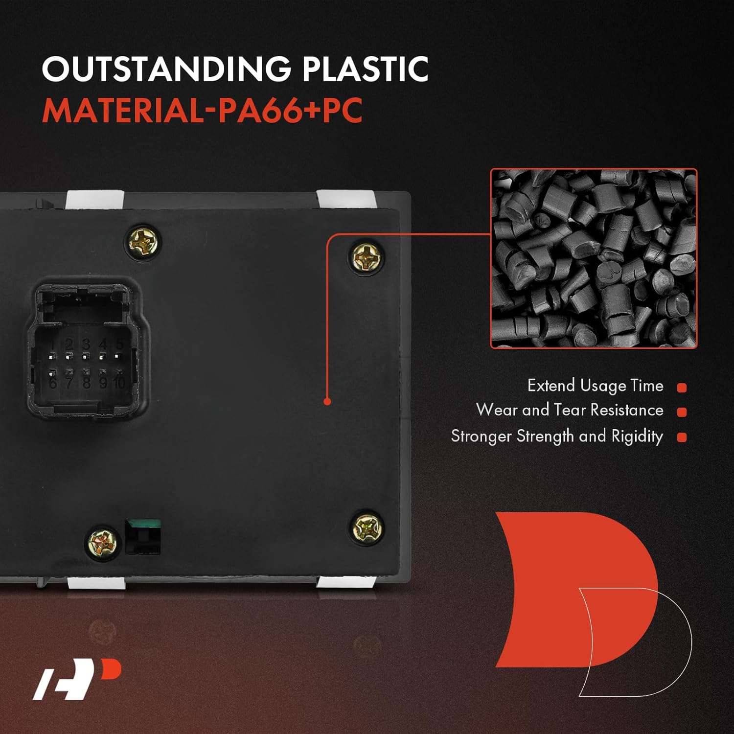 A-Premium Headlight Switch Instrument Panel Headlamp Dimmer Switch Compatible with Ram 1500 2011-2018, 2500 3500 2011-2019, 4500 5500 2011-2017 & Dodge Ram 1500 2500 3500 2010, Without Fog Lights