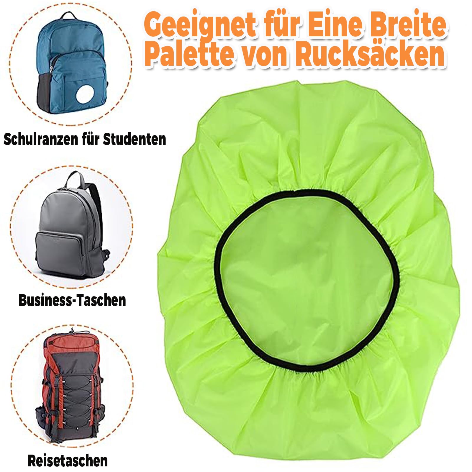 Protège Sac à Dos Pluie PINEPAN Housse De Pluie Pour Sac à Dos D'école, Imperméable Protection Pluie Velo