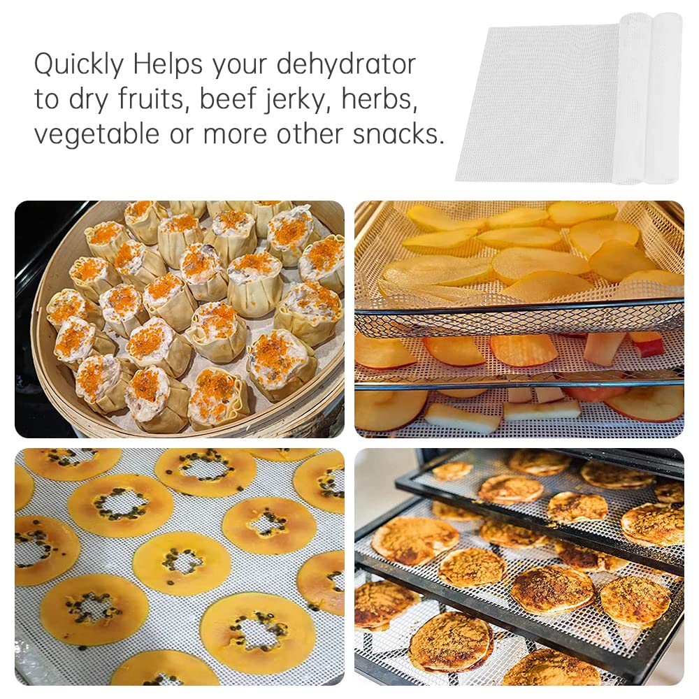 8 Stück Silikon-Dehydrator-Blätter – Antihaft, 32 X 32 Cm, Für Dörrgeräte Wie Excalibur & Cosori