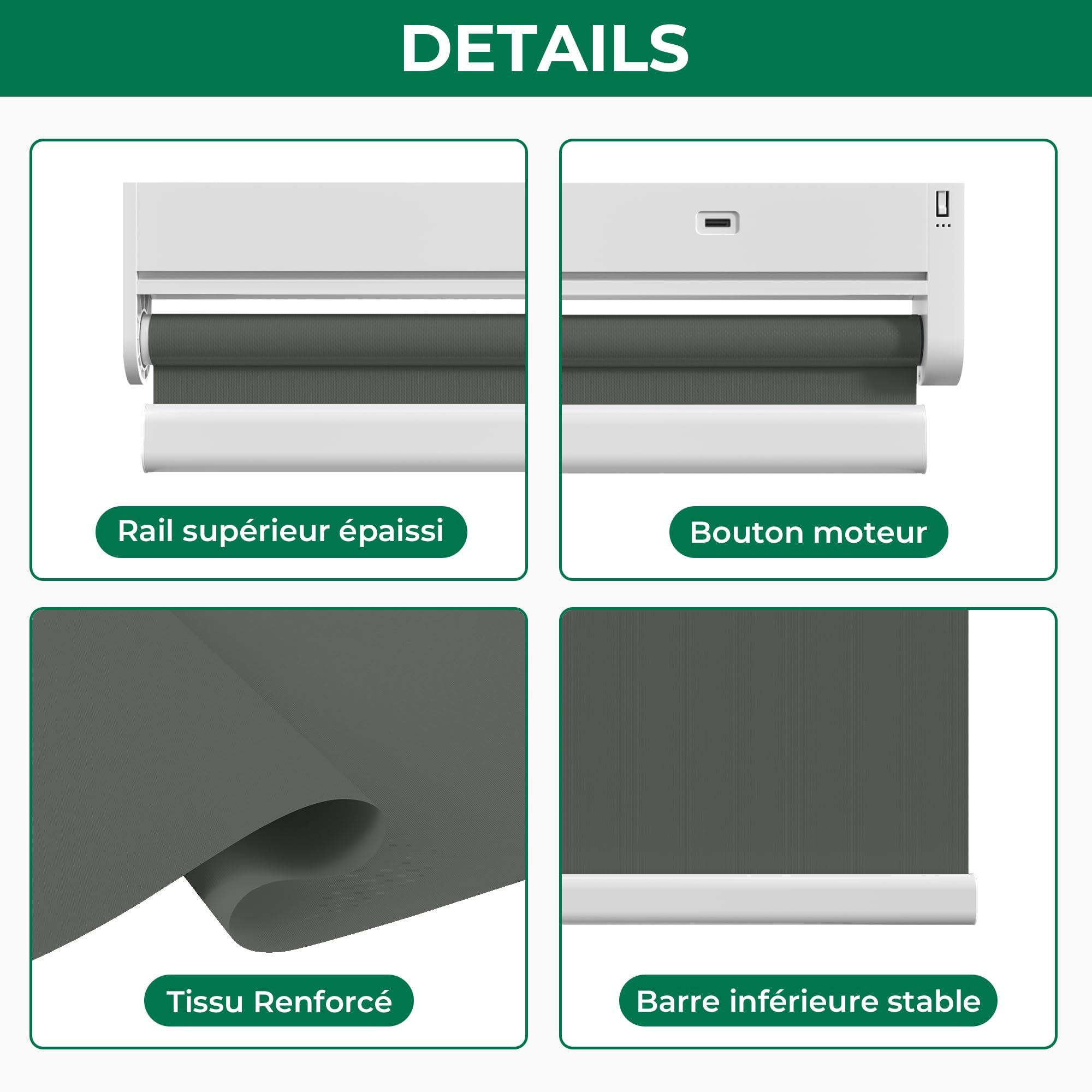 Persianas enrollables opacas sin taladro, persianas de tensión para ventanas, impermeables, fáciles de instalar, perfectas para bloquear la luz