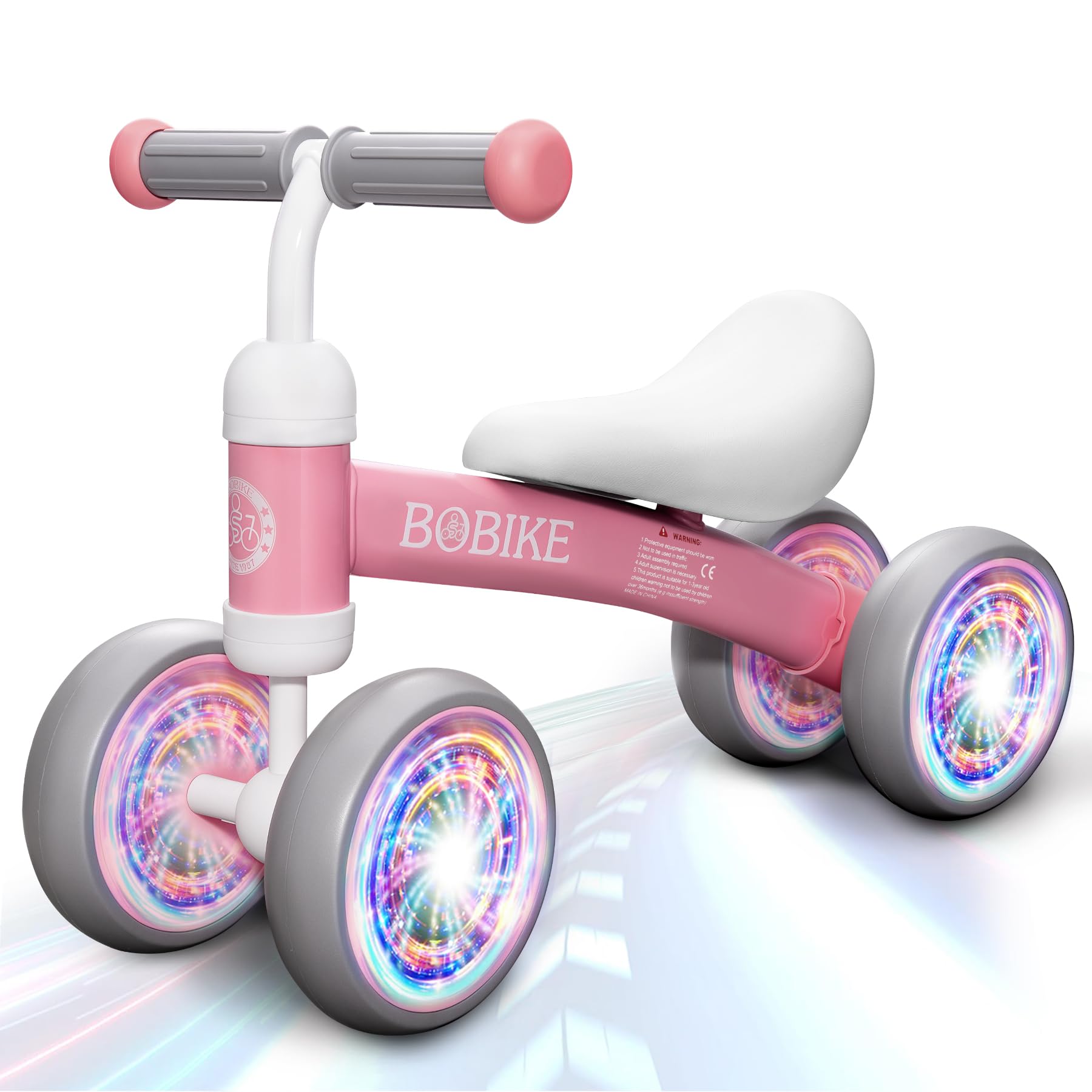 Baby Balance Bike Toys for 12-36 Months Kids Toy Boy and Girls Gifts Toddler Best First Birthday Gift Children Walker No Pedal Infant 4 Wheels Bicycle