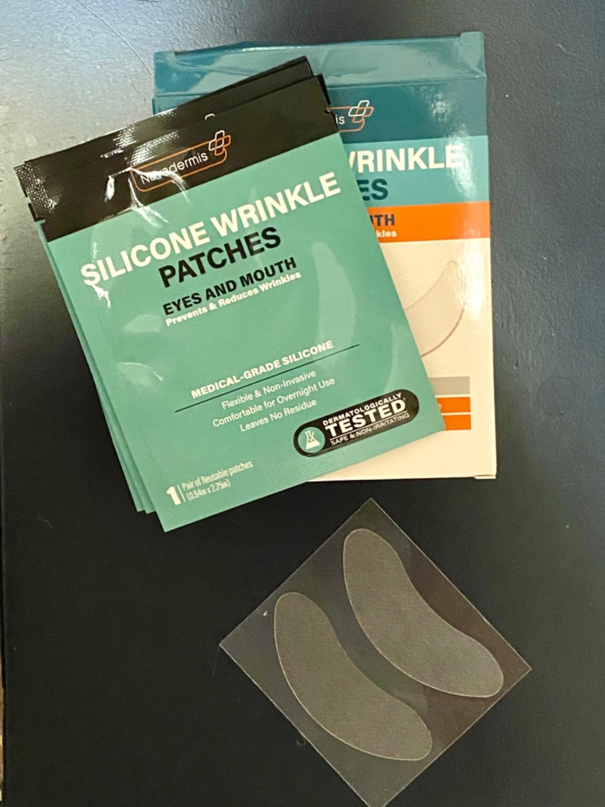 NUVADERMIS Silicone Forehead Wrinkle Patches - Anti Aging Wrinkle Patches for Face Overnight Use - Reduces Fine Lines and Wrinkles (Forehead, 6 Pack)