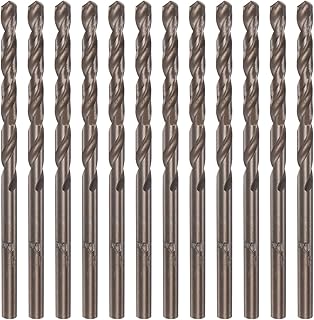 HARFINGTON 12pcs Cobalt Drill Bits,3.3mm M35 High Speed Steel Metric Twist Drill Bit Straight Shank Jobber Drill Bits for Hard Metal, Stainless Steel, Copper, Aluminum, Cast Iron, Plastic