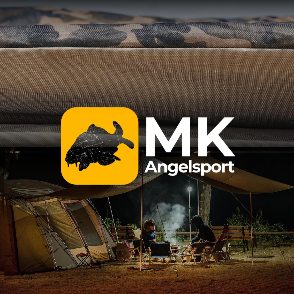 'MK-Angel "flatsize x de Sport Pro Nature Lit de camp pour pêche à la carpe Chaise longue 8 pieds