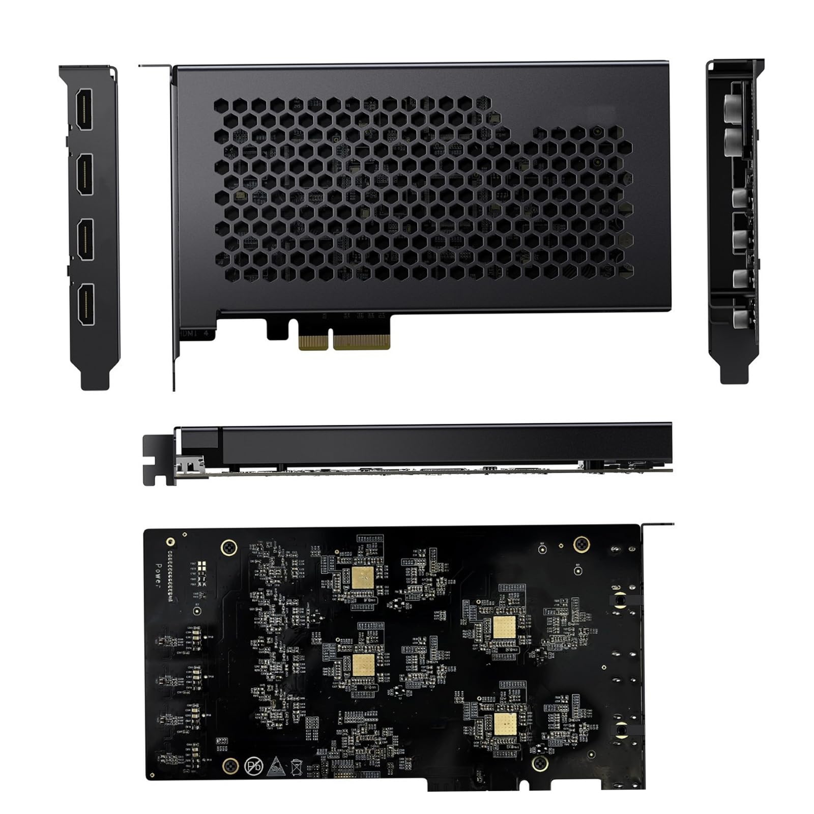 ordinarYone Ezcap334 PCIE HDTV Videogiochi Cattura 4K Acquisizione Video Streaming Live per Videocamera da Gioco Accessori per Fotocamera DSLR