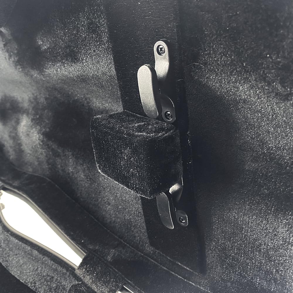 Funda para violín 4/4 con correas de mochila, carcasa rígida ultraligera de viaje de fibra de carbono con soportes para lazos e higrómetro, máxima protección, impermeable y duradera (blanco)