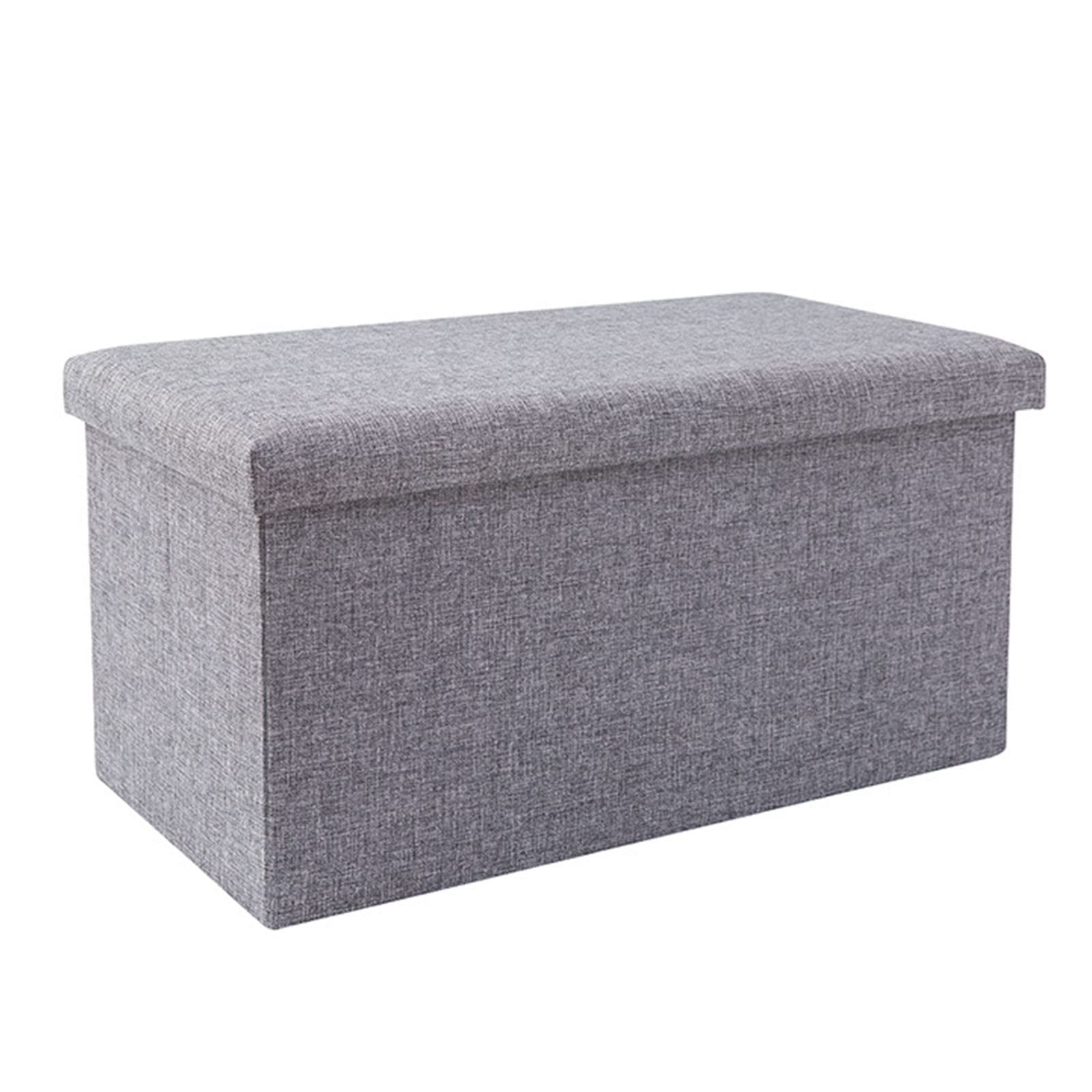 Banc à chaussures pliable gris pour l'entrée et le salon contemporain
