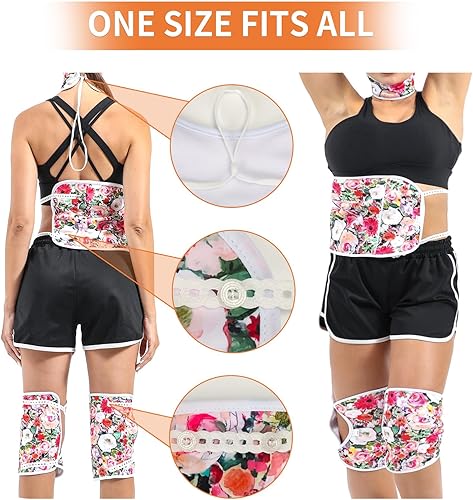 Miniatura 5 de KANAV Paquete de 4 envolturas de aceite de ricino, 100% algodón orgánico forrado reutilizable para desintoxicación del hígado, estreñimiento,