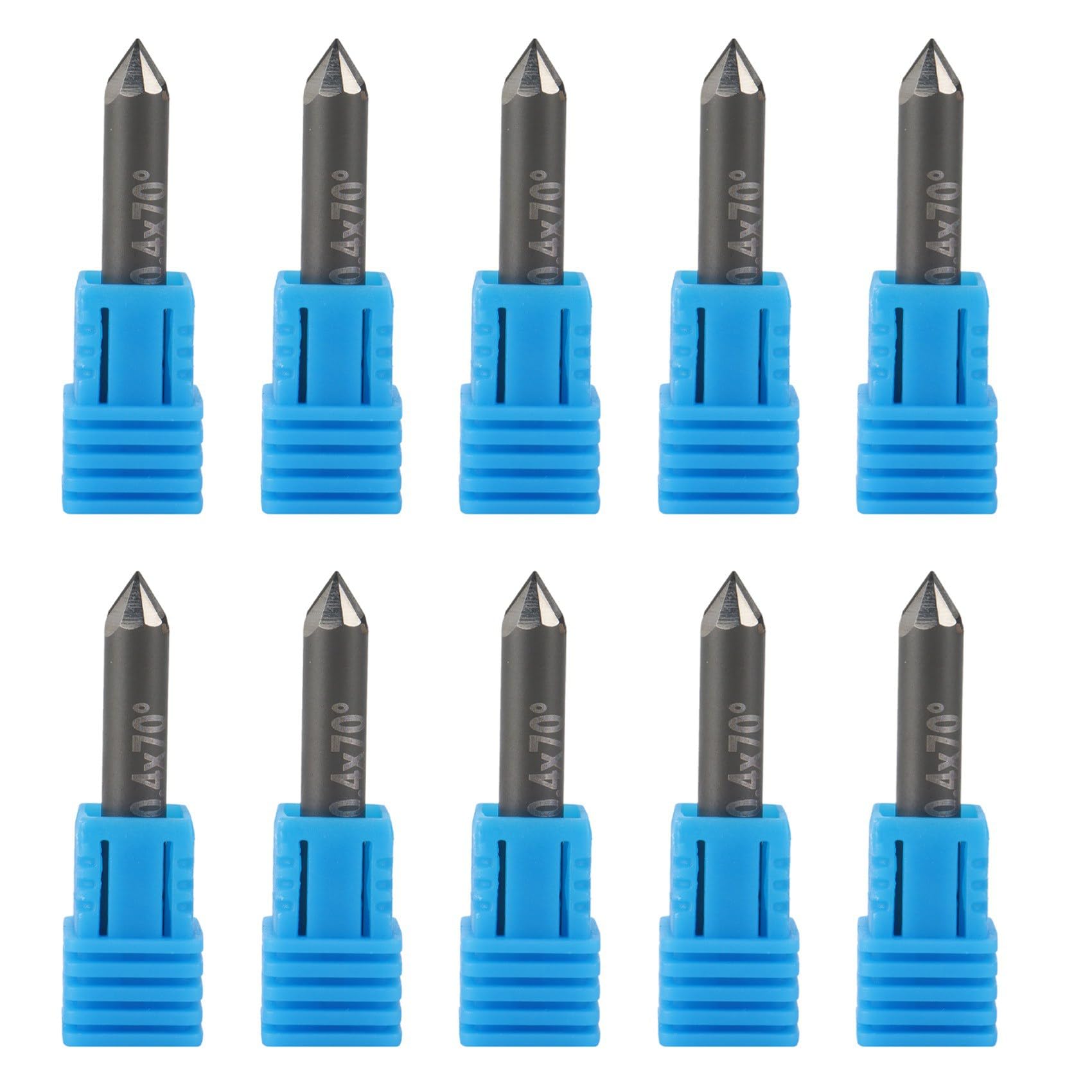 Hfgdnchva 10X Pcd Engraving Bits Engraver Cnc Stone Carbide Milling Cutter On Marble D6xl40x70degreex0.4