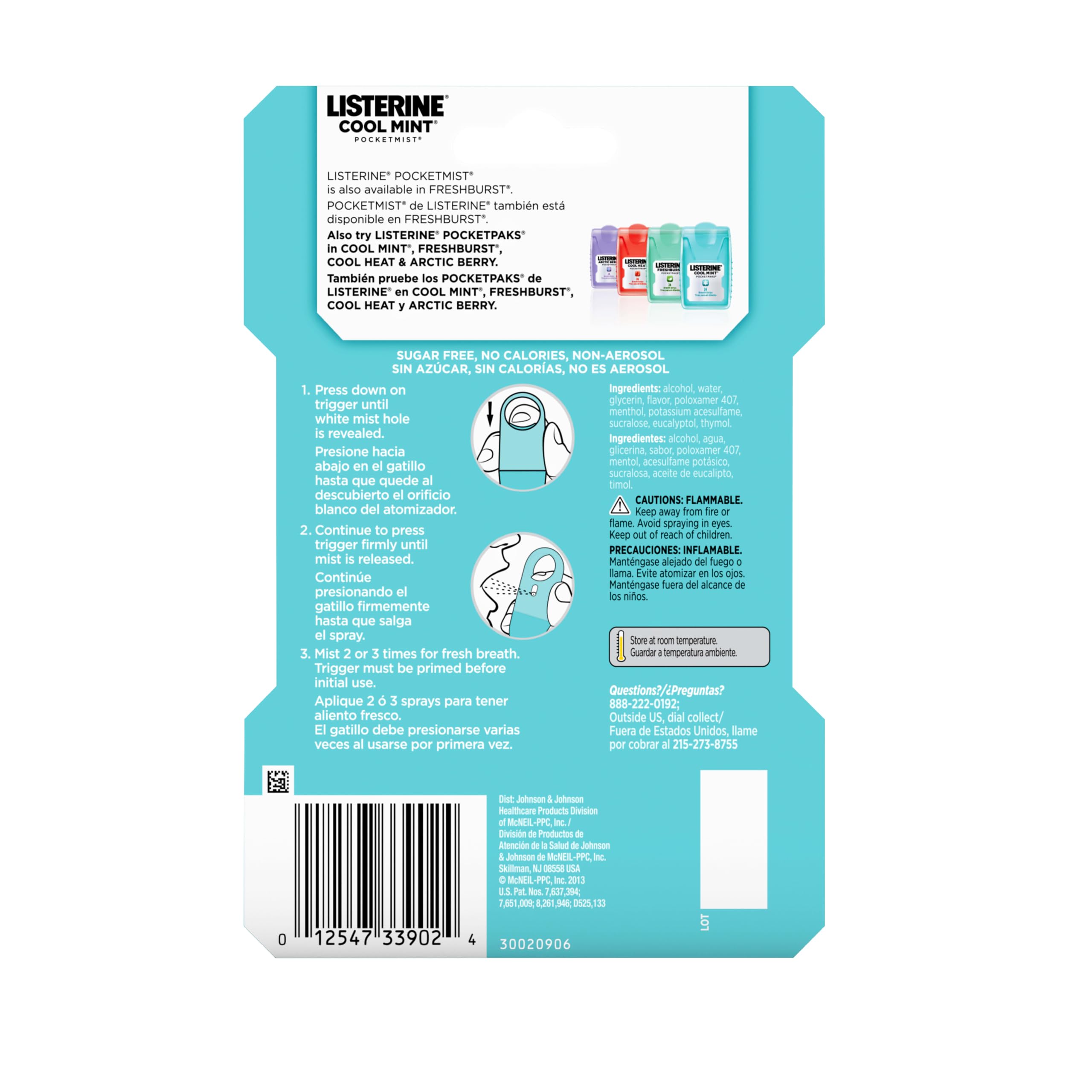 Listerine Pocketmist Cool Mint, 2 Count by Listerine