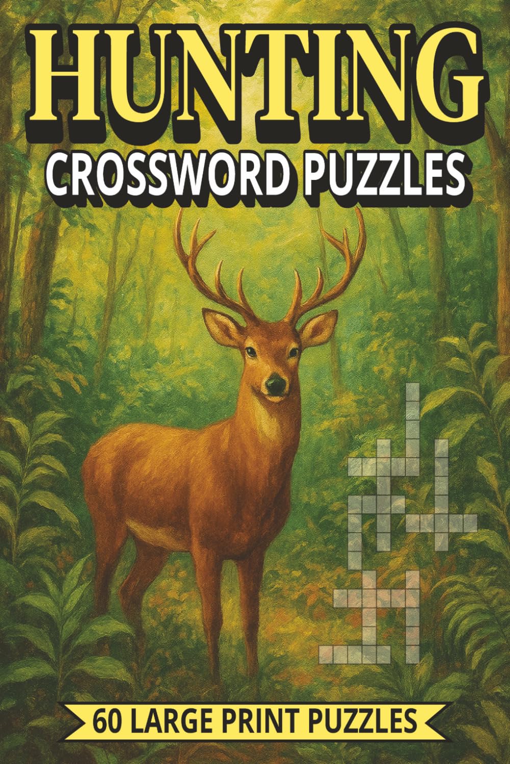 Hunting Crossword Puzzles: Easy to Read Print about Hunting, Wildlife, Outdoors and More | 6x9 inches, 126 Pages| 60 Puzzles... Gift for Hunters and Outdoorsmen