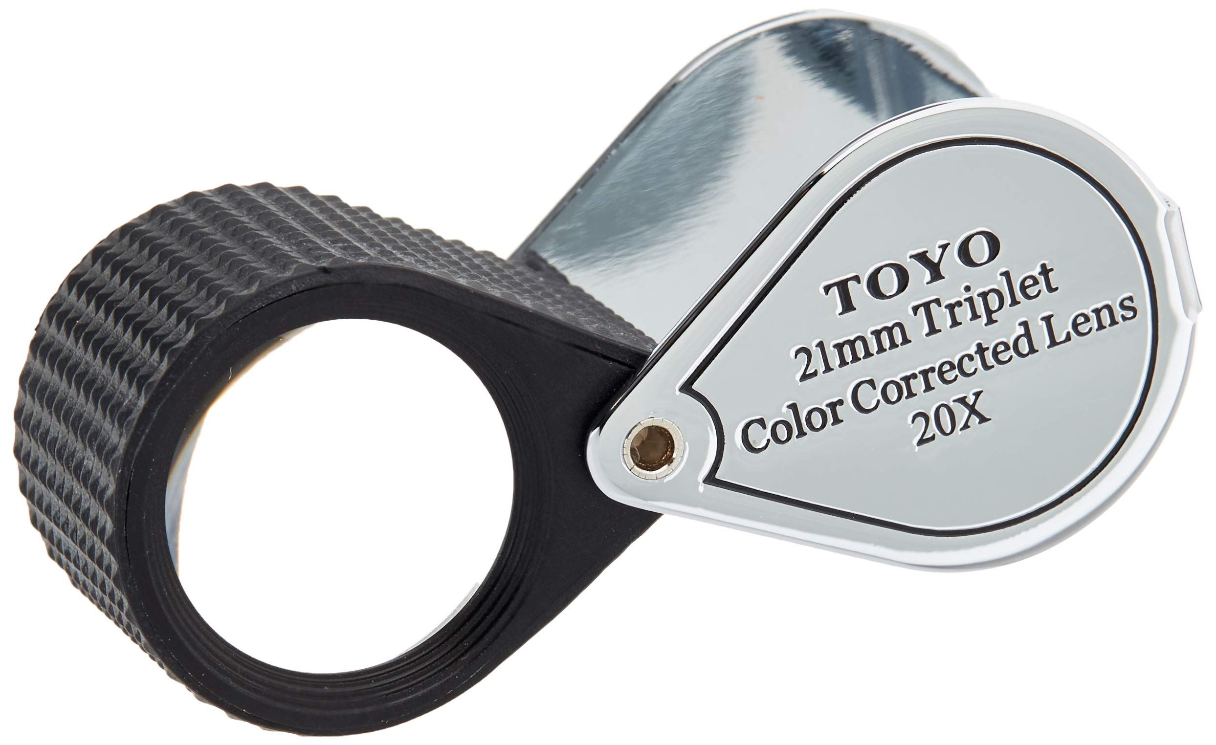 Toyo Loupe professionnelle grossissante 20 x 21 mm triple lentille Chrome