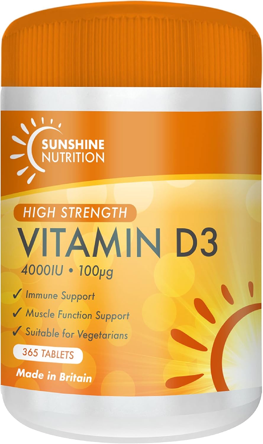 Vitamin D3 Tablets Maximum High Strength D3 4000IU One a Day 365