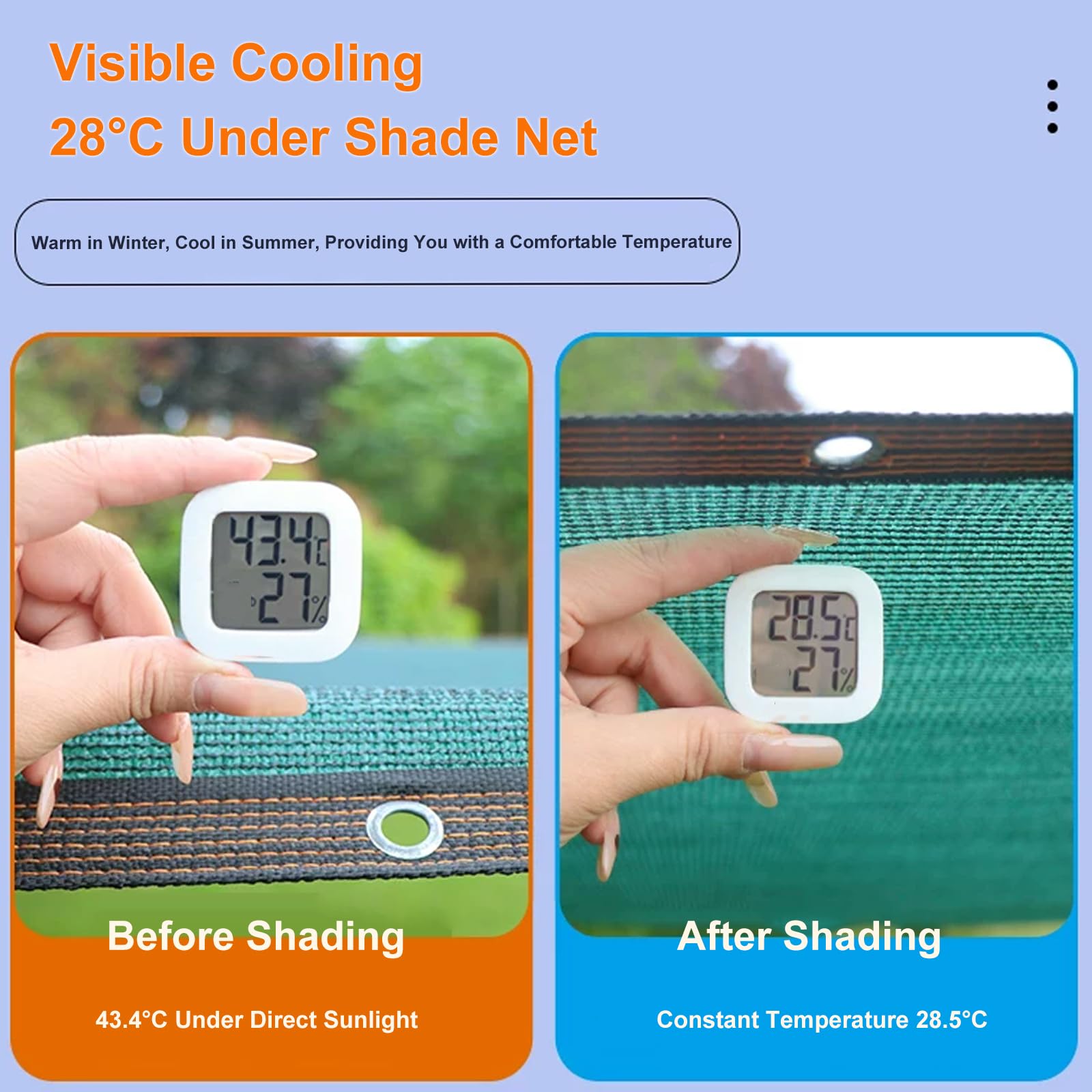 Sun Shade Net,Malla Sombreadora con Ojales,Bloqueador Solar Sombra Paño Ligera y Transpirable,Tasa de Sombreado 90%,Malla de Ocultación para Patio/Azotea/Garden (7x10m)