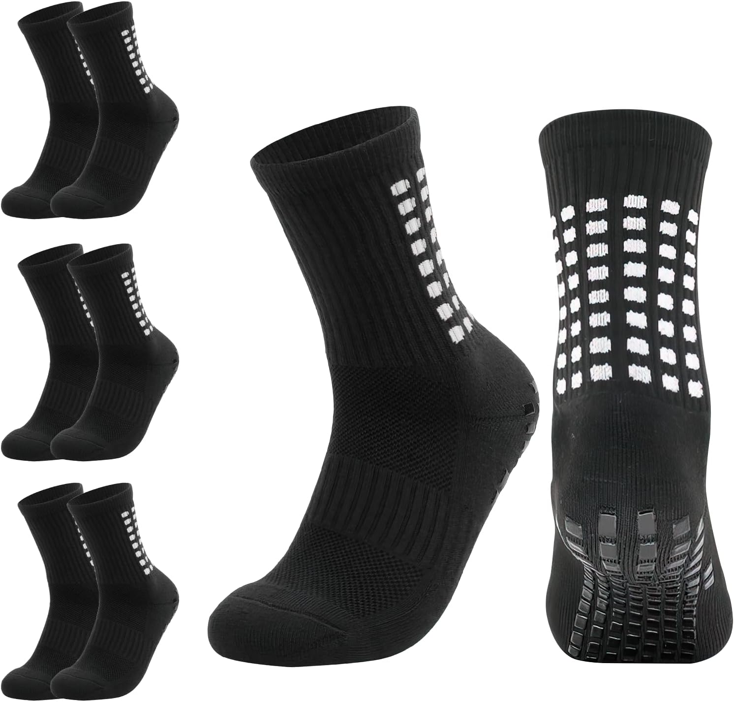 Grip Socks Football Kids, Breathable Grip Socks Football for Boys Junior Teenagers