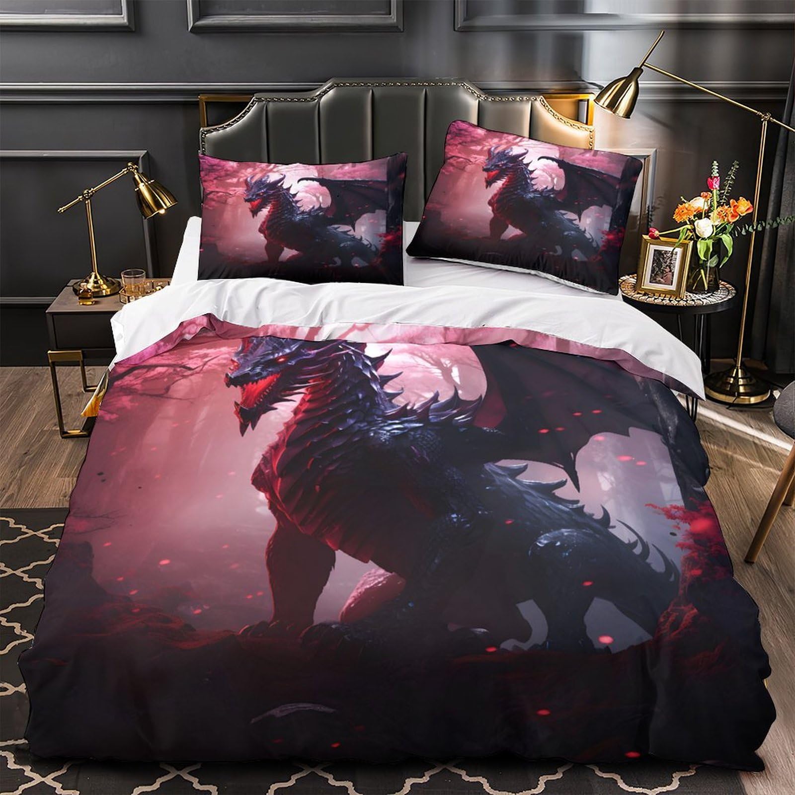 Housse de Couette Dragon Fantastique Finis les Lits Défaits