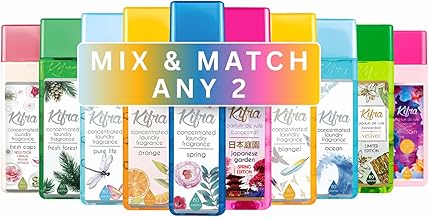 Concentrated Laundry Fragrance 200ml 80 Washing Cycles Mix & Match Any 2 - Long Lasting Perfume Fabric Conditioner Highly-Concentrated Formula Soft & Refreshed Compartment