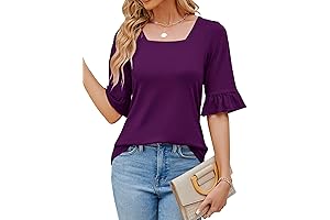 Women's 3/4 Sleeve Tops: The Perfect Wardrobe Staple for Plus-Size Fashionistas