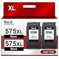 Heroil PG-575 PG-575XL Nero Cartucce d'inchiostro Sostituzione per Canon 575 XL PG 575 PG