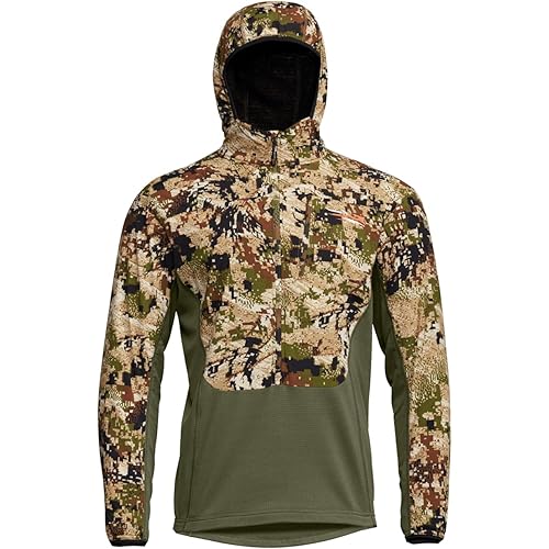 SITKA Ambient 75 Hoodie – Lightweight Active Insulation Jacket with Primaloft Evolve, Polartec Stretch, and Durable Water Repellent Finish, Optifade Subalpine, XLT