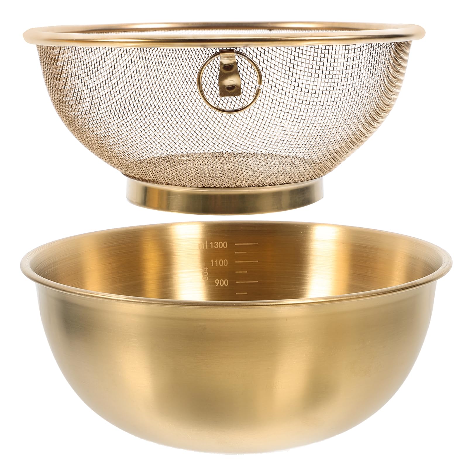 UPKOCH Passoire En Acier Inoxydable 2 Pièces Panier À Mailles Fines Égouttoir Pour Cuisine Lavage Fruits Légumes Riz Bassin Compact 7.1"