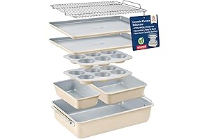 Bakken 8-Piece Non-Stick Bakeware Set: Healthy Baking Essential