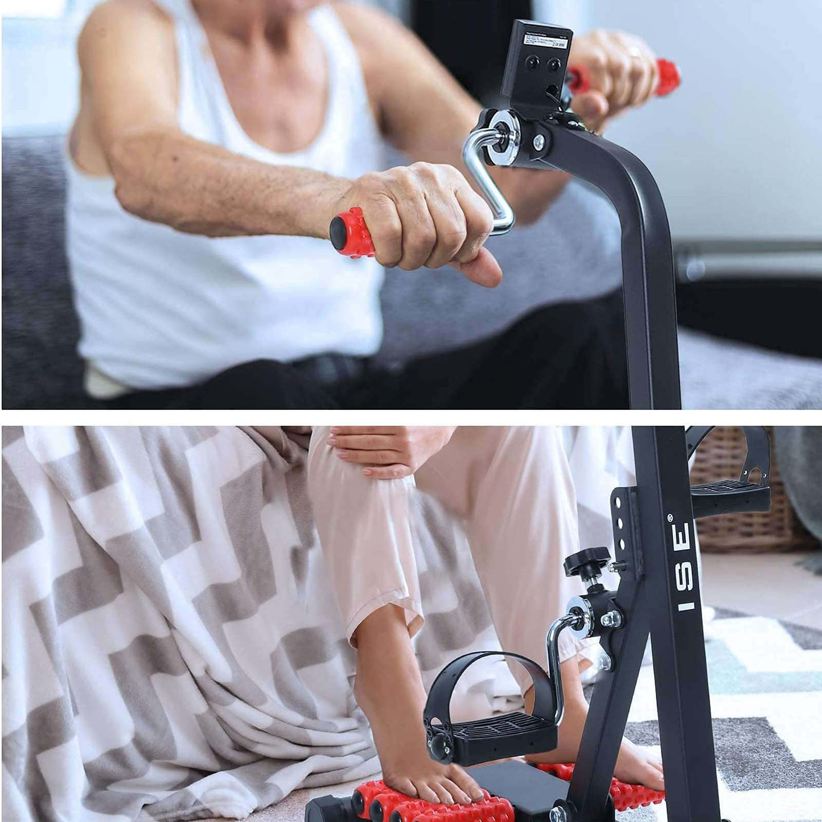Rower Rehabilitacyjny, Sprzęt Fitness Z Wyświetlaczem Lcd I Regulowanym Oporem, Domowe Urządzenie Do Ćwiczeń Siłowych I Rehabilitacyjnych