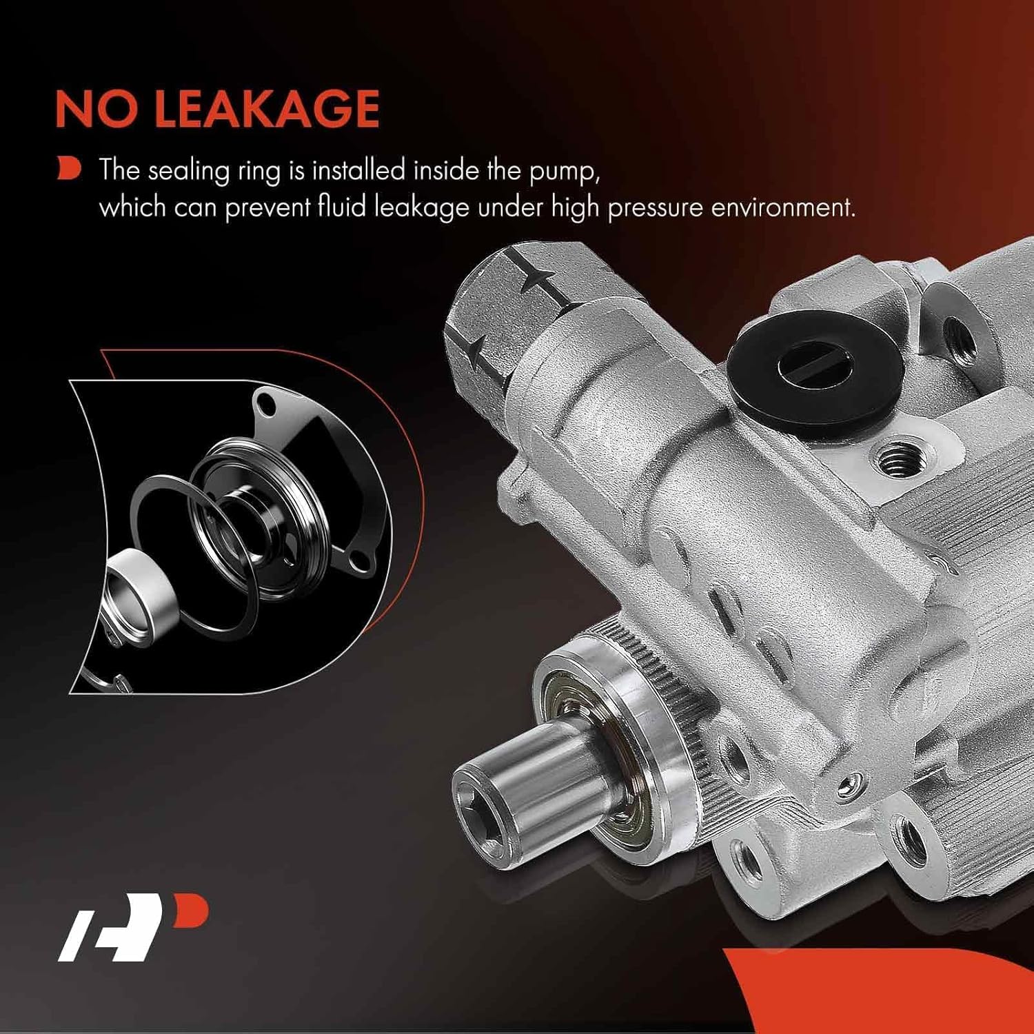 A-Premium Power Steering Pump Compatible with Chrysler Pacifica 2005 2006 2007 2008, 3.8L Gas, Replace # 4743805AD