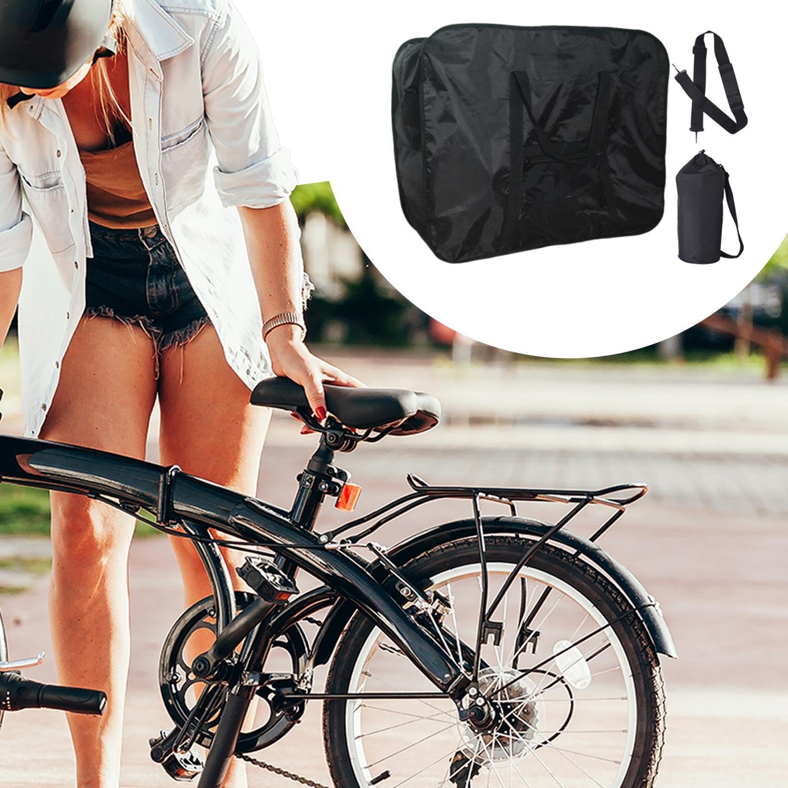 Borsa da ciclismo pieghevole, borsa da trasporto per ciclismo | Custodia per il trasporto in bicicletta - Robusta borsa da viaggio per ciclismo, custodia da ciclismo pieghevole all'aperto per trasport