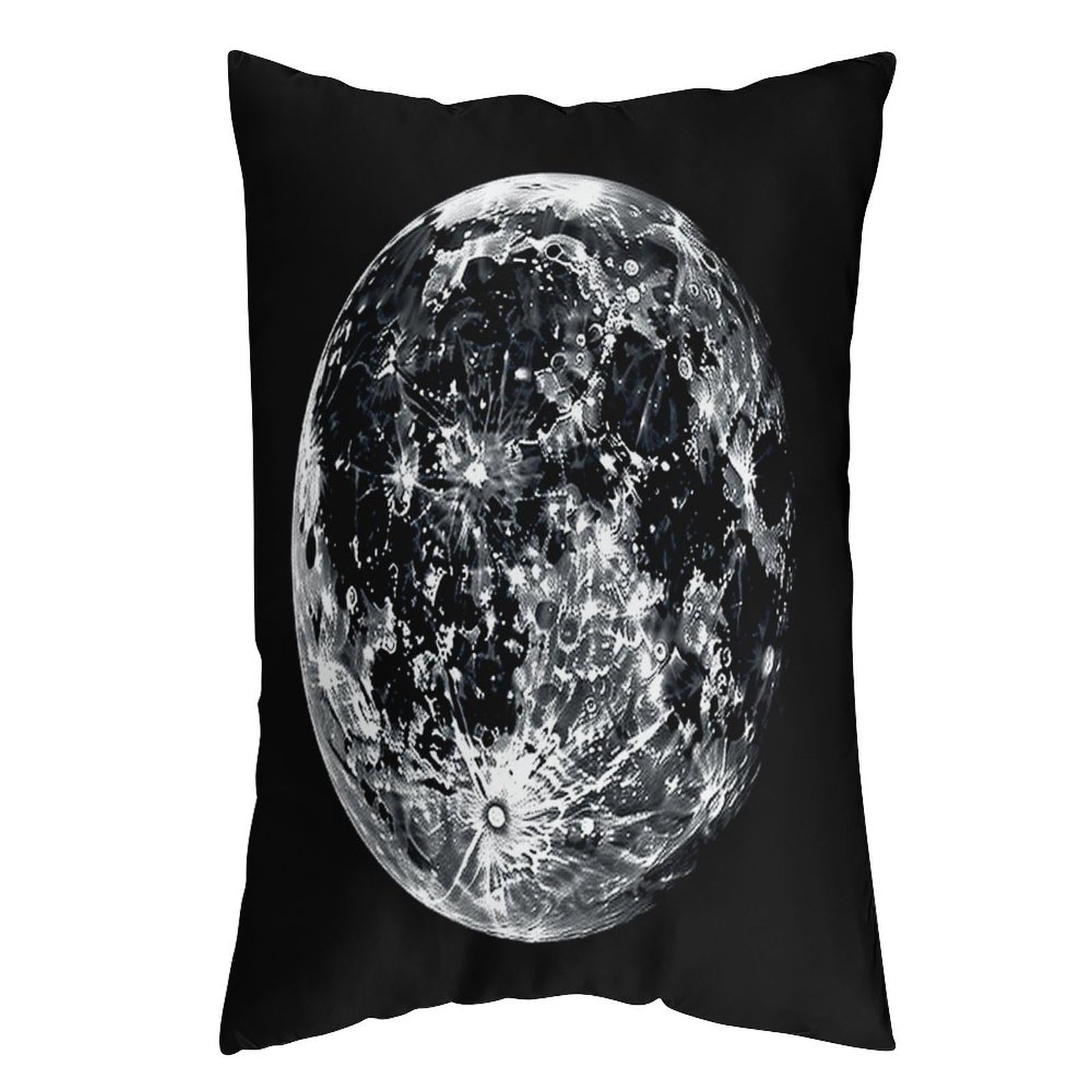 FekiLoot Moon Throw Pillow Cover Soft Pillowcase with Hidden Zipper Lumbar Decorative Throw Pillow Covers Luxury Cozy Pillows Shams Rectangle Cushion Cases